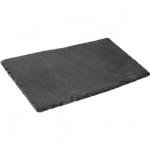 MOUYAT 8 Pack 10 x 5 Inch Black Slate Plates, Rectangular Slate Cheese Board with Natural Edge, Natural Stone Plates Cutting Board Charcuterie Boards for Cheese, Sushi, Meat, Appetizers