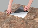 Majestic Self Adhesive 18-Inch Square Vinyl Floor Tiles, 10 Tiles - 18" x 18", Rustic Copper Slate Pattern - Peel & Stick, DIY Flooring for Kitchen, Dining Room & Bathrooms by Achim Home Decor