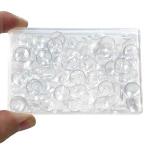 90PCS Clear Round Glass Cabochons Dome Tiles, 12MM Flat Back Clear Dome Cabochons Set for DIY Craft Photo Charms, Cameo Pendants, Rings, Necklace and Jewelry Making
