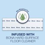 Bona Multi-Surface Floor Disposable Wet Cleaning Pads - 12-Pack - Residue-Free Floor Cleaning Solution for Stone, Tile, Laminate, and Vinyl Floors