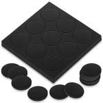 72 Pieces Craft Magnets Glass Ceramic Ferrite Magnet with Adhesive Backing and Transparent Clear Glass Cabochons for DIY Craft Fridge Refrigerator Pendants(1 Inch,Round)