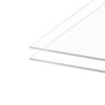 KAITELA Pack of 10 Clear Acrylic Sheet 5" x 7" Cast Plexiglass Panel 1/8" Thick (3mm) Transparent Plastic Board for Sign, Craft, Display Projects, Laser Cutting, Engraving, Painting