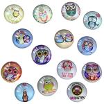 90PCS Clear Round Glass Cabochons Dome Tiles, 12MM Flat Back Clear Dome Cabochons Set for DIY Craft Photo Charms, Cameo Pendants, Rings, Necklace and Jewelry Making