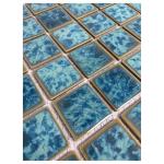 Tenedos Ocean Green Jellyfish 2x2 Square Porcelain Mosaic Tile for Pool Kitchen Backsplash Bathroom Shower Floor Wall Accent Durable Water Resistant (1 Sheet)