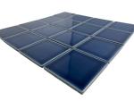 Tenedos 5 sq.ft. Navy Blue 3x3 Inches Porcelain Tile – Polished Square Mosaic for Swimming Pools, Spas, Showers, Kitchen Countertops, Bathroom Walls & Backsplash