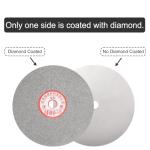 uxcell Diamond Sanding Grinding Disc, 6-Inch (150mm) Grit 100 5/8" Arbor Hole, Flat Lap Disk Polishing Discs Abrasive Wheel for Gemstone Tile Porcelain Glass Stone Metal