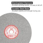 uxcell Diamond Sanding Grinding Disc, 6-Inch (150mm) Grit 100 5/8" Arbor Hole, Flat Lap Disk Polishing Discs Abrasive Wheel for Gemstone Tile Porcelain Glass Stone Metal