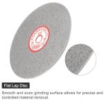 uxcell Diamond Sanding Grinding Disc, 6-Inch (150mm) Grit 100 5/8" Arbor Hole, Flat Lap Disk Polishing Discs Abrasive Wheel for Gemstone Tile Porcelain Glass Stone Metal