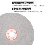 uxcell Diamond Sanding Grinding Disc, 8-Inch (200mm) Grit 240 1" Arbor Hole, Flat Lap Disk Polishing Discs Abrasive Wheel for Gemstone Tile Porcelain Glass Stone Metal