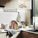 Vieshful 20pcs Peel and Stick Backsplash Tile，12"x12" Self Adhesive Marble Tile for Wall, PVC Waterproof Shower Wall Panels, Back Splash Stick on Tiles for Kitchen Bathroom Living Room (Not Real Tile)