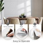 Vieshful 20pcs Peel and Stick Backsplash Tile，12"x12" Self Adhesive Marble Tile for Wall, PVC Waterproof Shower Wall Panels, Back Splash Stick on Tiles for Kitchen Bathroom Living Room (Not Real Tile)