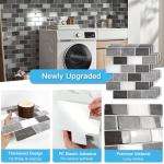 Art3d Peel and Stick Granite Wall Tiles – 12"x12" Thicker Design Backsplash, Self-Adhesive Tile for Kitchen & Bathroom Decor