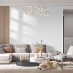 Vieshful 20pcs Peel and Stick Backsplash Tile，12"x12" Self Adhesive Marble Tile for Wall, PVC Waterproof Shower Wall Panels, Back Splash Stick on Tiles for Kitchen Bathroom Living Room (Not Real Tile)