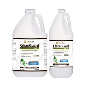 CoverTec GlazeGuard Matte Natural Look Ceramic, Porcelain Tile Grout Sealer, Flat Finish, 2 Part Kit, 0.75 Gal