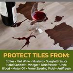 CoverTec GlazeGuard Matte Natural Look Ceramic, Porcelain Tile Grout Sealer, Flat Finish, 2 Part Kit, 0.75 Gal