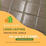 CoverTec GlazeGuard Matte Natural Look Ceramic, Porcelain Tile Grout Sealer, Flat Finish, 2 Part Kit, 0.75 Gal