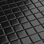 Merola Tile Metro 1" Square Matte Black 6" x 6" Porcelain Mosaic Tile Sample
