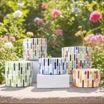 Youway Style Stick Mosaic Tiles for Crafts,228g Multi Colors Glass Mosaic Pieces Bulk, Linear Shape for DIY Art Crafts Supplies and Mosaic Projects