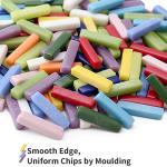 Youway Style Stick Mosaic Tiles for Crafts,228g Multi Colors Glass Mosaic Pieces Bulk, Linear Shape for DIY Art Crafts Supplies and Mosaic Projects