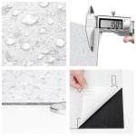 Livelynine Peel and Stick Floor Tile Waterproof Granite Look White Floor Tiles Sticky Vinyl Flooring Self Adhesive Laminate Stick on Tiles for Bathroom Basement Kitchen Renters Gray 4-Sheet 12x12