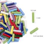 Youway Style Stick Mosaic Tiles for Crafts,228g Multi Colors Glass Mosaic Pieces Bulk, Linear Shape for DIY Art Crafts Supplies and Mosaic Projects