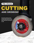 Solidure 4.5" Tile Saw Blade,Grinding Tile Blade for Cutting and Grinding Porcelain Tile Granite Marble