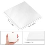 50 Pieces 3.54 Inch Square Sublimation Ceramic Coasters, Glazed Ceramic Tiles Coasters with Cork Backing Pads for DIY Crafts, Sublimation, White. by GNIEMCKIN