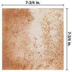 Merola Tile Triplex White 7-3/4" x 7-3/4" Ceramic Wall Tile Sample