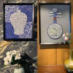 1.1lb Irregular Ceramic Porcelain Tiles for Crafts, Broken Blue and White China Plate Mosaic Tiles (Medium 2)