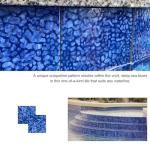 4 PCS Porcelain Swimming Pool Waterline Tile, 6" x 6" Blue Glazed Tile for Pool Floor Kitchen Backsplash Bathroom (1 Sq.Ft)