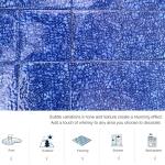 4 PCS Porcelain Swimming Pool Waterline Tile, 6" x 6" Blue Glazed Tile for Pool Floor Kitchen Backsplash Bathroom (1 Sq.Ft)