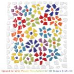 Artspac Ceramic Mosaic Tiles Bulk, 1 Pound Broken Mosaic Tiles for Crafts Supplies, Blue Small Mosaic Ceramic Tiles for DIY Outdoor Decoration