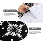 Dureidos Peel and Stick Floor Tiles: Black and White Waterproof Vinyl Flooring, 12"x12" Self-Adhesive Easy to Install Tile Sticker, 10PCS Covering 10 sq ft for Bathroom, Kitchen, Bedroom