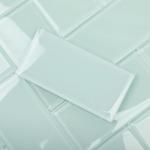 Soulscrafts Glass Subway Tile, Glass Tiles 3x6 Inch for Kitchen Backsplash Bathroom Shower Wall Ice Age (32 Pcs, 4 sq.ft.)