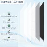 SUNWINGS 20-Sheet Peel and Stick Backsplash Tile for Kitchen, 9" x 9" Stone Plastic Composite Self Adhesive Square Marble Looks Mosaic Wall Tiles for Bathroom, White