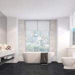 LUCiDA SURFACES Luxury Vinyl Flooring Tiles-Interlocking Flooring for DIY Installation-8 Stone-Look Planks-Nero Marquina-TerraCore-16 Sq. Feet, Box of 8 Tiles