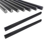 Jusmioke Black 15 Pack Marble Pencil Tile, 0.5"X12" Polished Marble Tile Edge Trim for Kitchen Backsplash, Bathroom and Shower Walls (15)