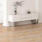 VEVOR Interlocking Vinyl Floor Tiles 48 x 7.3 inch, 10 Tiles 5.5mm Thick Snap Together, Natural Wood Grain Luxury Vinyl Flooring for Bedroom, Living Room, Bathroom (24.5 Sq.Ft/Box)