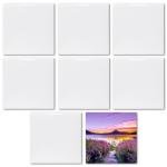 MR.R 8 Pack Sublimation Blanks 8x8 White Glossy Ceramic Tiles Crafts for Heat Press Transfer Printing Customized Photo Frame Novelty for Wedding, Birthday Gift, Decoration (20x20cm)