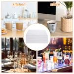 YOUNTHYE 20PCS Sublimation Coasters Blanks Ceramic Square Heat Transfer Coasters with Cork Back 4x4 inch MDF Sublimation Coasters Blanks White Glazed Ceramic Tiles for Sublimation Thermal Transfer