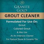 Granite Gold Grout Cleaner Spray with Brush for Stone, Ceramic, Glass & Colored Grout, 64 Fluid Ounces + 24 Fluid Ounces + 4 brushes
