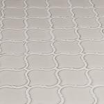 MSI Bianco Glazed Arabesque Ceramic Wall Tile for Bathroom, Kitchen Backsplash, Shower, and Accent 9.84 in. X 10.63 in. Mesh-Mounted Mosaic (10.95 sq. ft.)