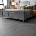 ZRJT Peel and Stick Floor Tile 11.8” x 118” Vinyl Flooring Roll Cover 9.6 Sq.Ft. Waterproof Scratch-Resistant DIY Self-Adhesive PVC Wood Flooring for Renter, Kitchen, Bathroom, RV, Grey