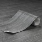 ZRJT Peel and Stick Floor Tile 11.8” x 118” Vinyl Flooring Roll Cover 9.6 Sq.Ft. Waterproof Scratch-Resistant DIY Self-Adhesive PVC Wood Flooring for Renter, Kitchen, Bathroom, RV, Grey