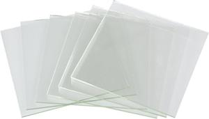 System 96 4inch Clear Glass Squares - 6 Pack
