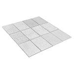 Unicoshape 12 Sheets Stained Glass Pack, 6" X 4" Cathedral Art Mosaic Glass Tiles, Mixed Clear