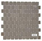 Tenedos Calacatta Blue Porcelain 1x1 Square Brick Mosaic Floor Wall Tile (Exact Size 1-1/8" X 1-1/8") Backsplash for Kitchen, Bathroom Shower, Accent Decor, Pool Tiles (1 Sheet)