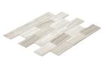 Daltile SimplyStick Mosaix 2" x 4" Limestone Peel and Stick Bevel Mosaic in Chenille White for Walls and Backsplashes | (12 PC Per Carton) (11.64 SQFT Per Carton)