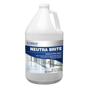 FLO-KEM 5767 - NEUTRA BRITE NEUTRAL pH FLOOR CLEANER FORMULATED TO REMOVE EMBEDDED SOILS FROM LUXURY VINYL TILE AND PLANK FLOORS, 1 GALLON