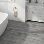 Mysflosy Peel and Stick Floor Tiles, Self-Adhesive Luxury Vinyl Flooring Plank, 6x36inch 36pack 54 Sq.Ft, Waterproof DIY Deep Wood Grain Planks Easy to Install for Kitchen, Living Room, Light Grey